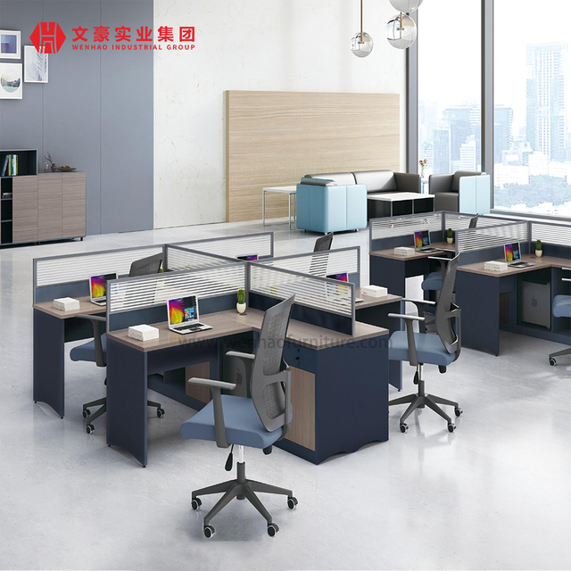 时尚办公室 2 人工作站办公桌办公家具