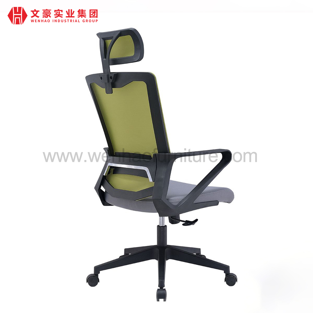 最佳人体工学办公电脑转椅带轮办公桌椅带头枕