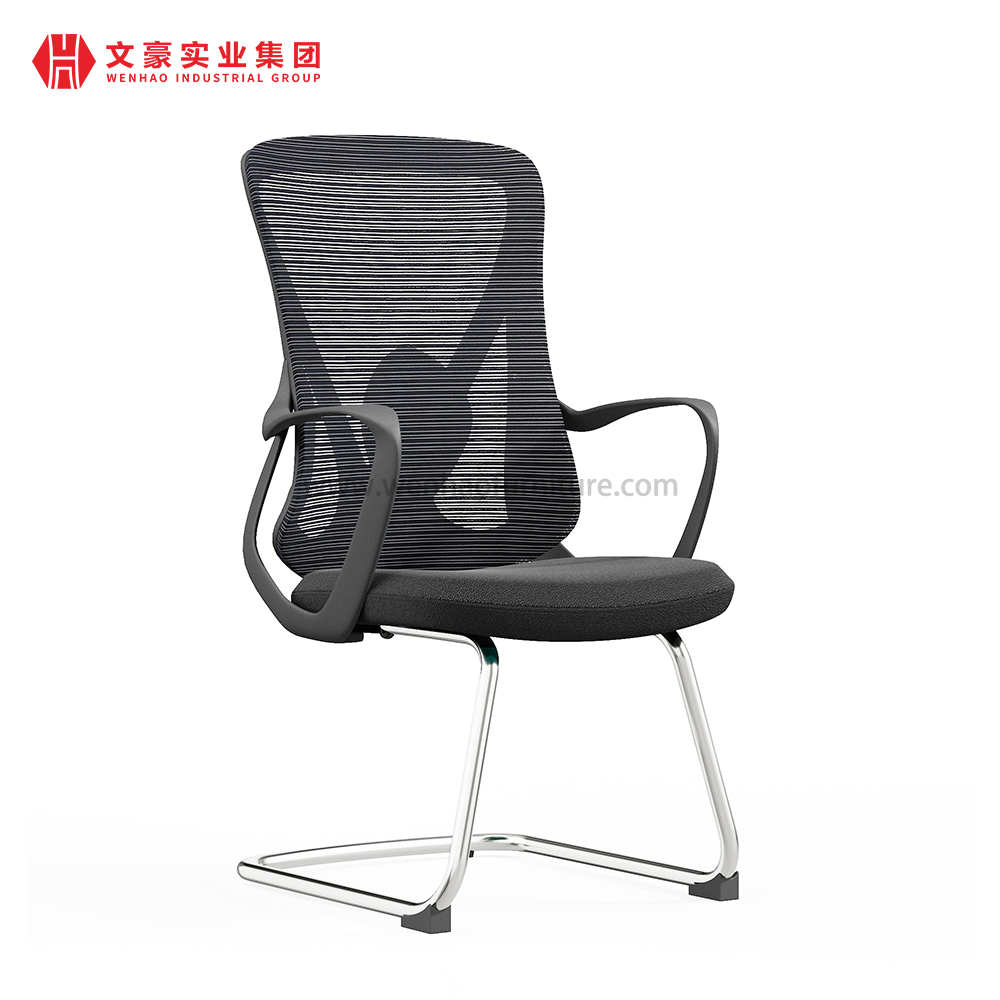 办公室人体工学网状访客织物会议椅会议椅具有良好的腰部支撑