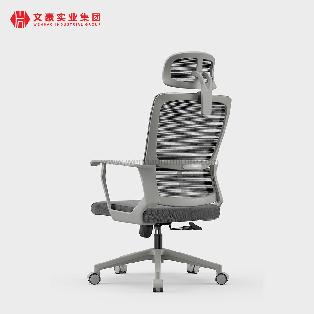 办公桌电脑椅带头部支撑家庭办公室 PU 座椅转椅