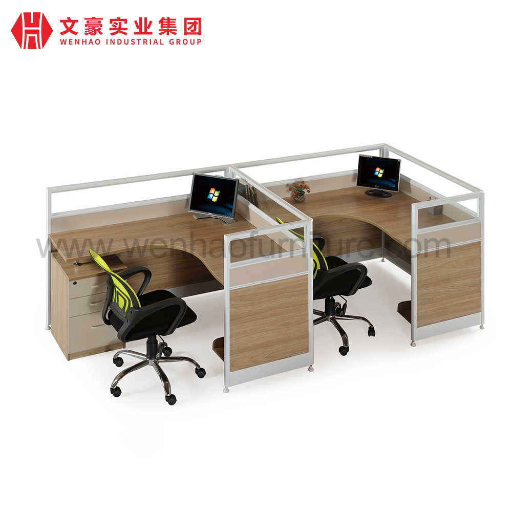 铝制办公桌4人电脑工作站办公桌