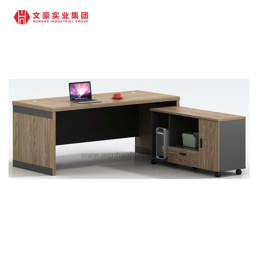 优雅的现代办公家具大班台和椅子中国商业家具供应