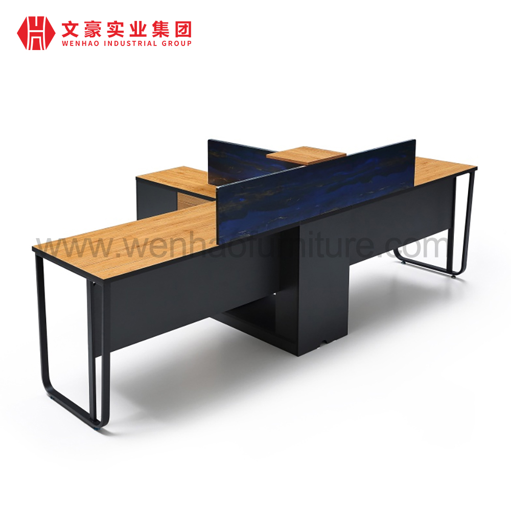 定制办公室工作区 2 座带抽屉桌工厂