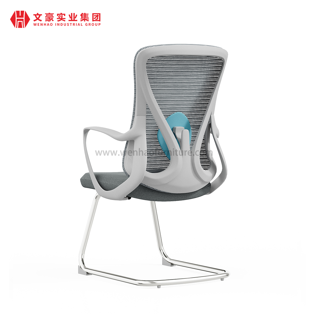 办公室人体工学网状访客织物会议椅会议椅具有良好的腰部支撑