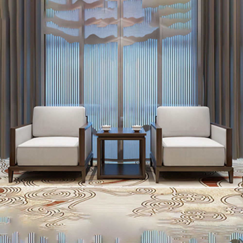 带木扶手的办公沙发