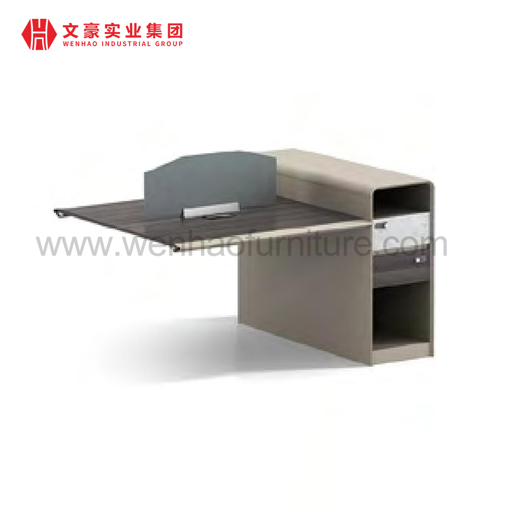 钢制办公桌，木顶，中国办公用品，办公桌，带侧储物