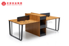现代电脑 4 人办公桌办公家具商务木质工作桌