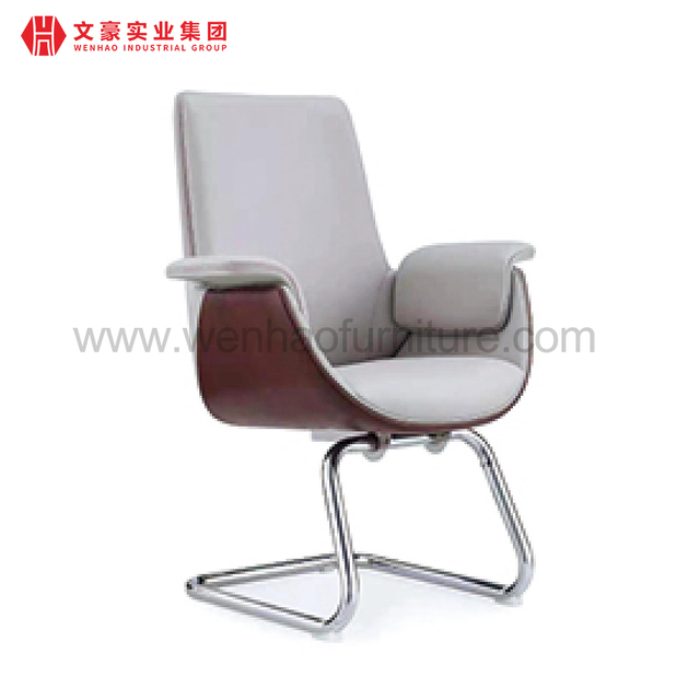 现代会议室座椅会议桌钢制宾客椅家具