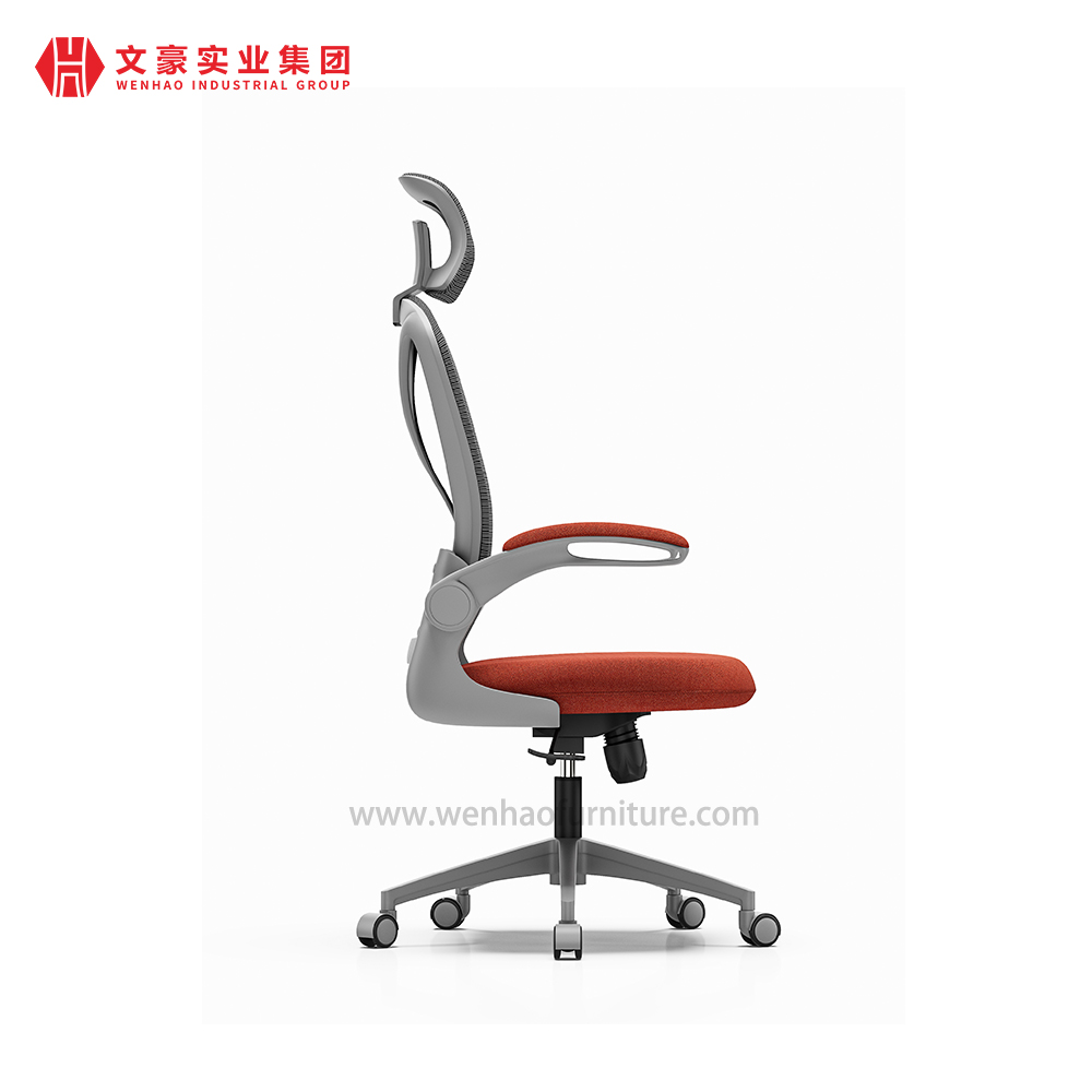 符合人体工程学可调节办公椅带头枕电脑椅带腰部支撑工厂