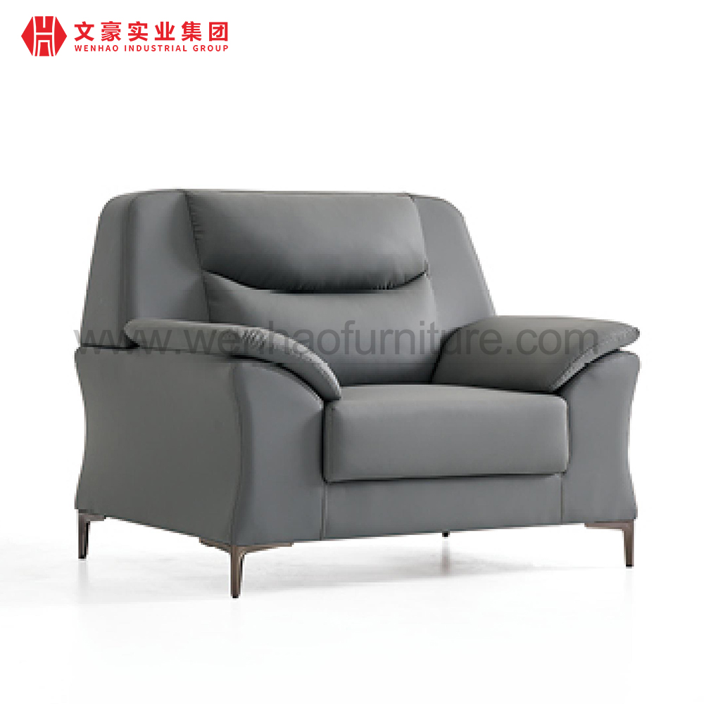 大型豪华皮革办公室老板椅沙发套装适用于大型办公室