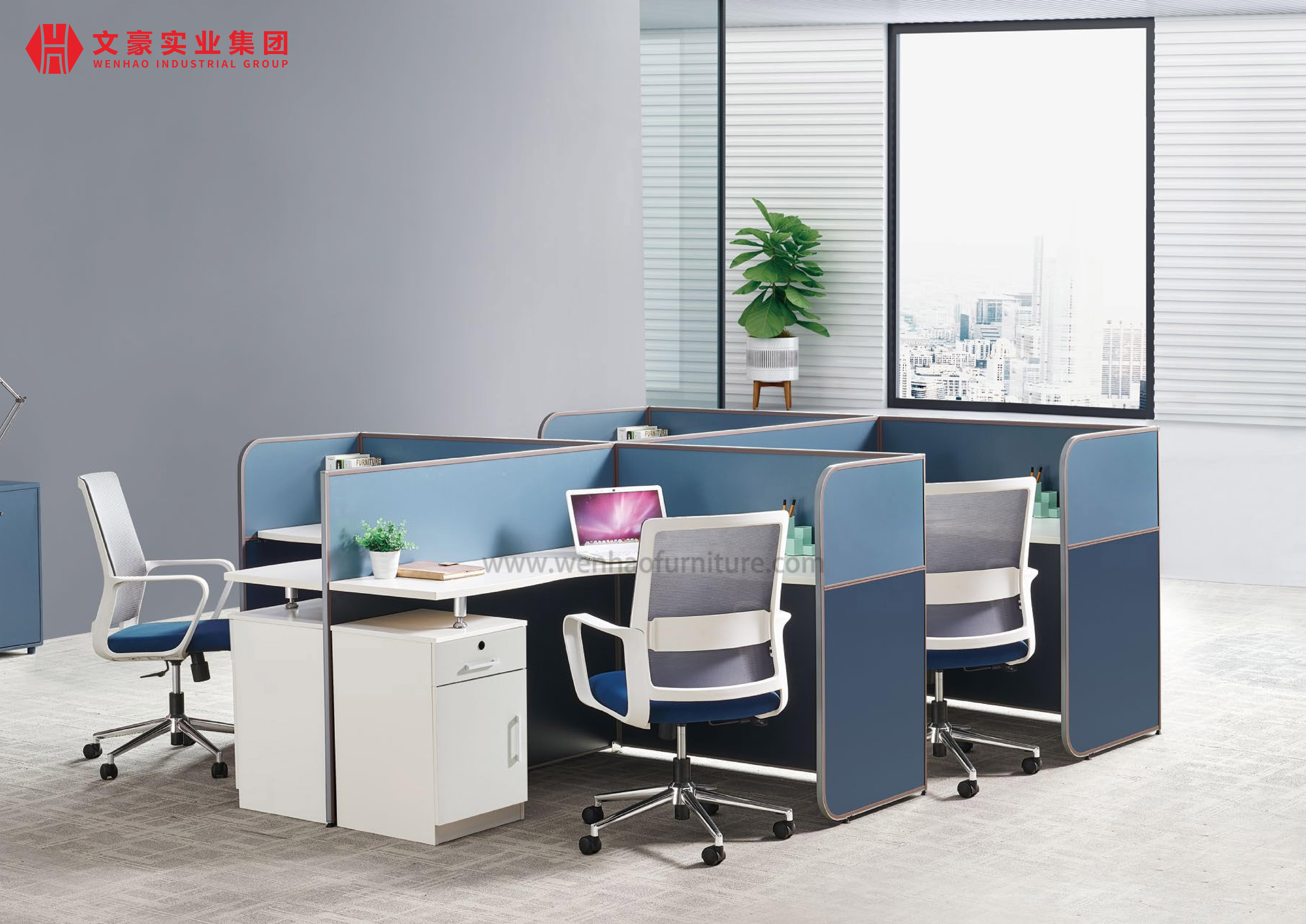 现代商业办公桌办公桌办公工作区家具