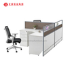 大型三聚氰胺办公桌，可容纳 2 人台式电脑和打印机