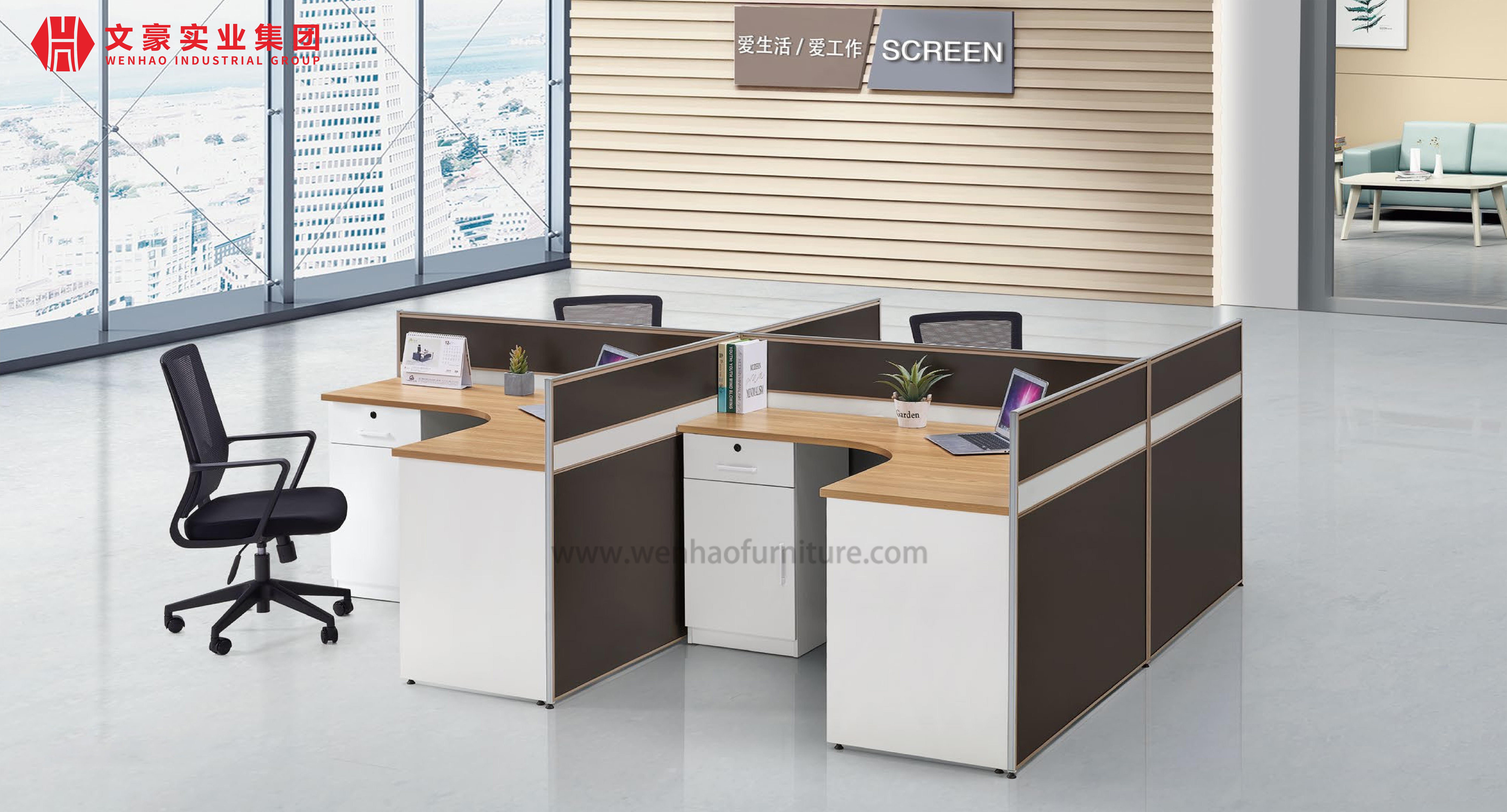 现代办公用高端大型电脑工作站