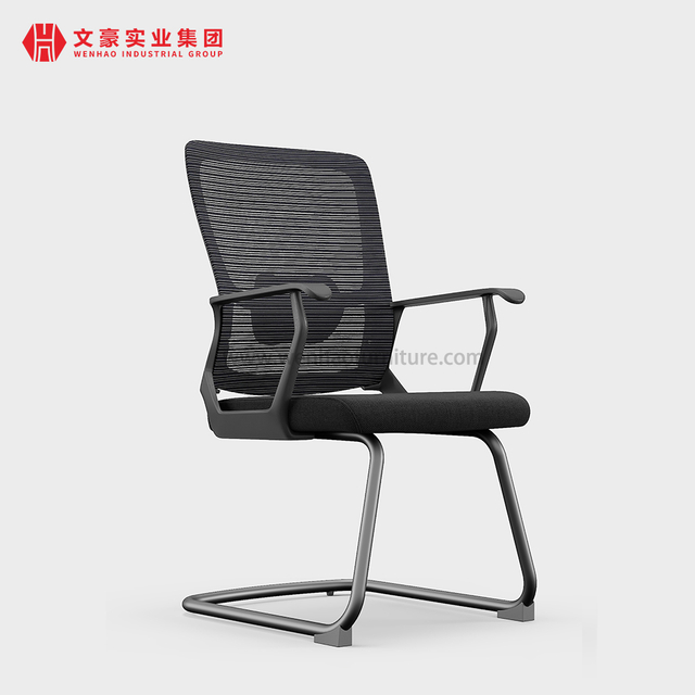 舒适办公室会议室椅子布艺宾客钢会议椅