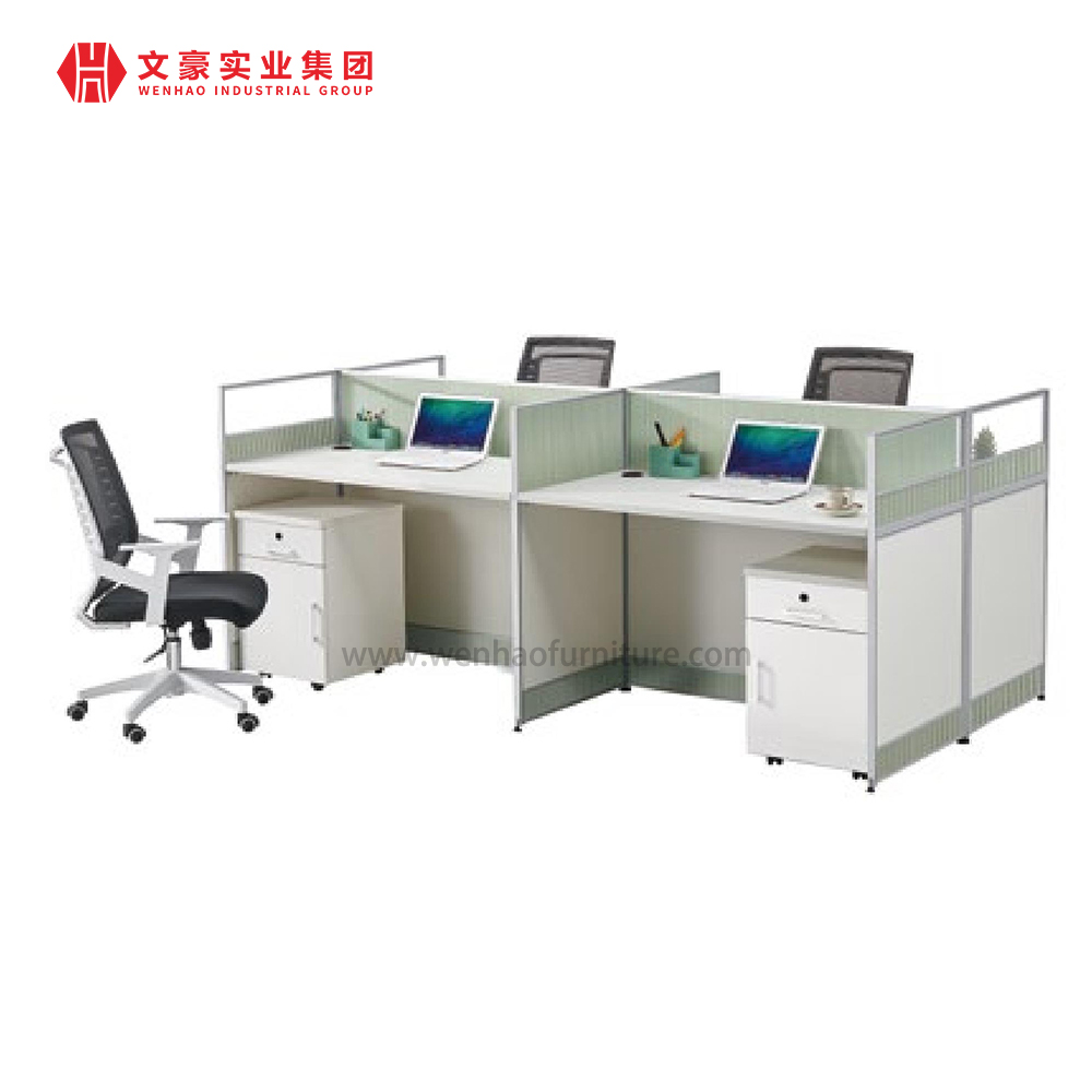 定制办公室 4 人办公桌工作站家具大办公桌