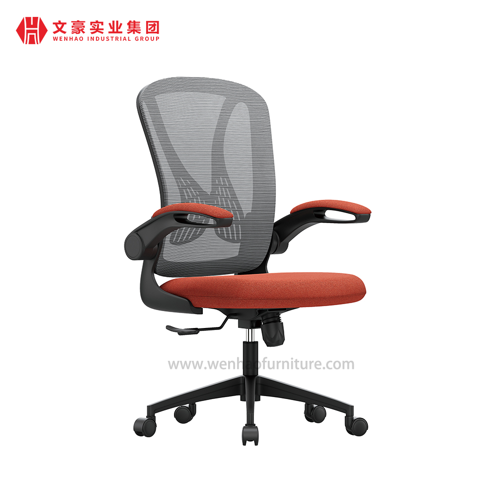 中国办公PU老板椅人体工学网状旋转椅供应