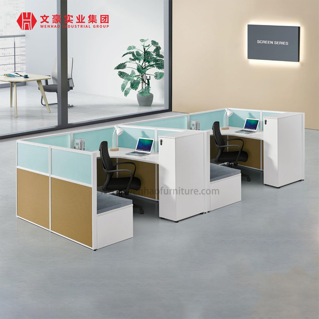 行政办公室办公桌 2 人屏风桌 Officemax 现代家具